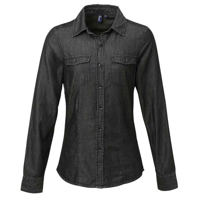Premier Ladies Jeans Stitch Denim Shirt main product photo