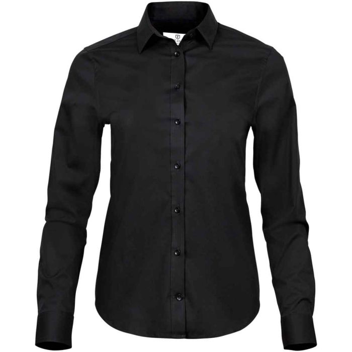 Tee Jays Ladies Stretch Luxury Long Sleeve Poplin Shirt main product photo