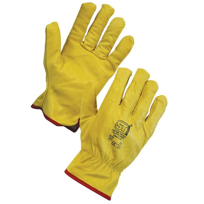 Leather Driving Gloves Lined main product photo