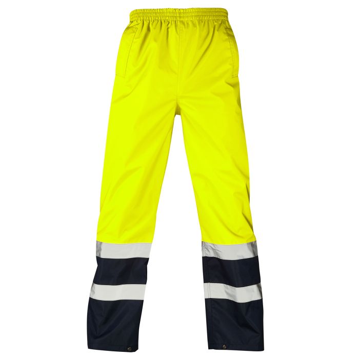 Hi Vis Yellow/Navy 2 Tone Overtrousers main product photo