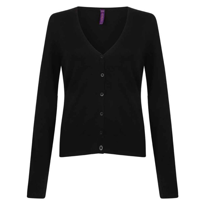 Henbury Ladies Lightweight V Neck Cardigan main product photo