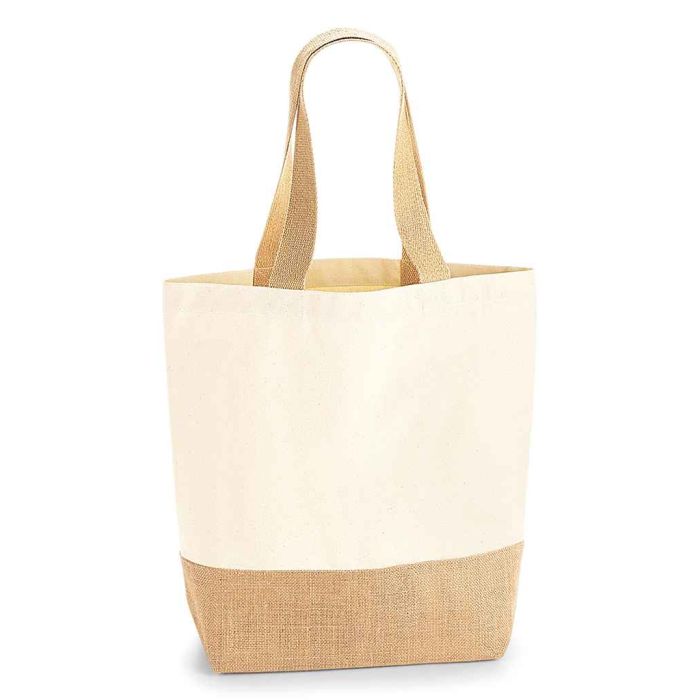 Westford Mill Jute Base Canvas Shopper main product photo