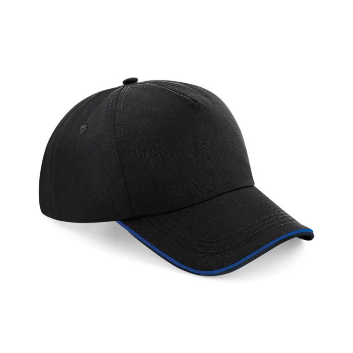 Beechfield Authentic Piped 5 Panel Cap main product photo