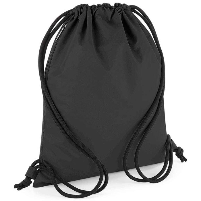 BagBase Reflective Gymsac - Black Reflective - ONE