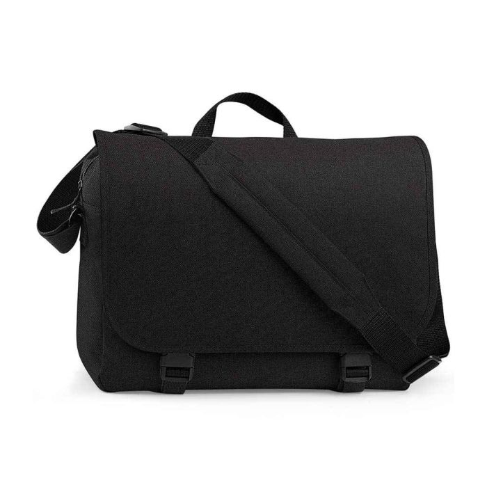 BagBase Two Tone Digital Messenger - Black - ONE