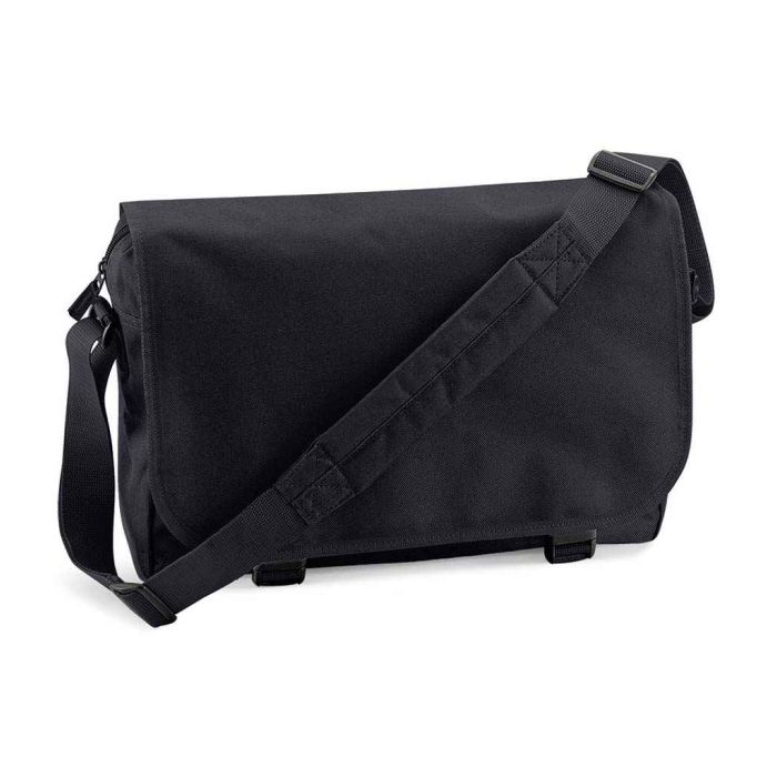 BagBase Messenger Bag - Black - ONE