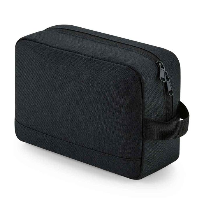 BagBase Recycled Essentials Wash Bag - Black - ONE