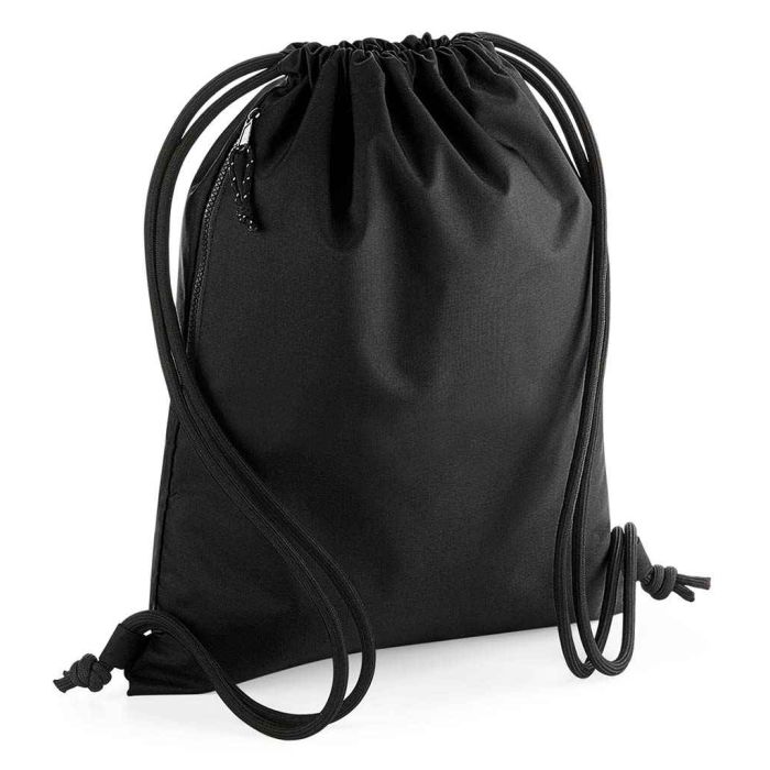 BagBase Recycled Gymsac - Black - ONE