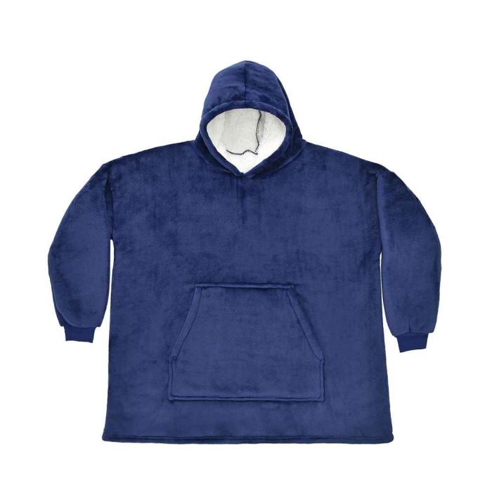 Brand Lab Oversized Hooded Blanket - Navy - ONE