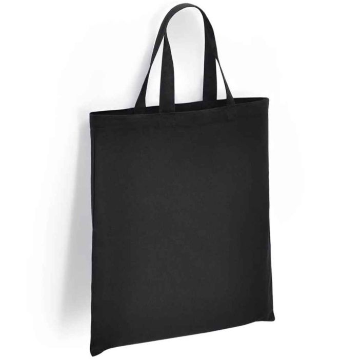 Brand Lab Organic Cotton Short Handle Shopper - Black - ONE