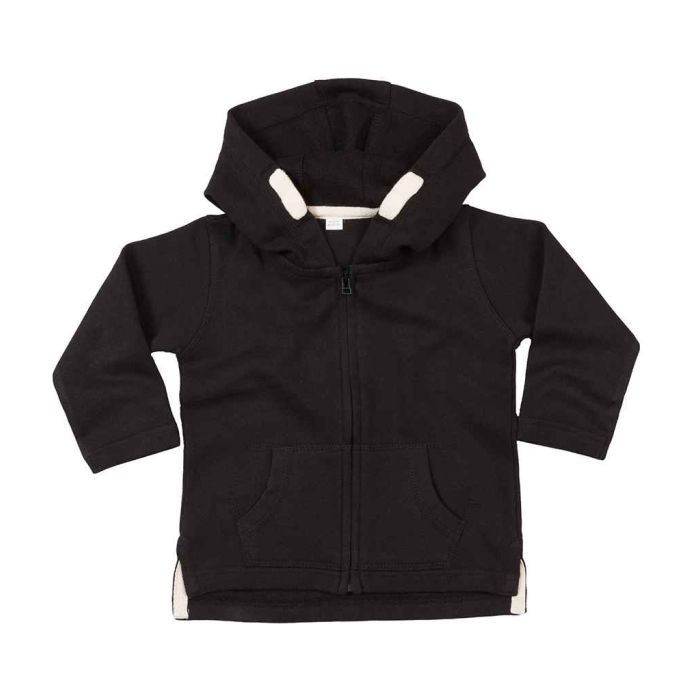 BabyBugz Baby Zipped Hoodie - Black - 6-12