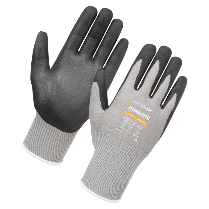 Duranite 15G Nitrile Micro Foam Grey - Bundle of 12 Pair main product photo