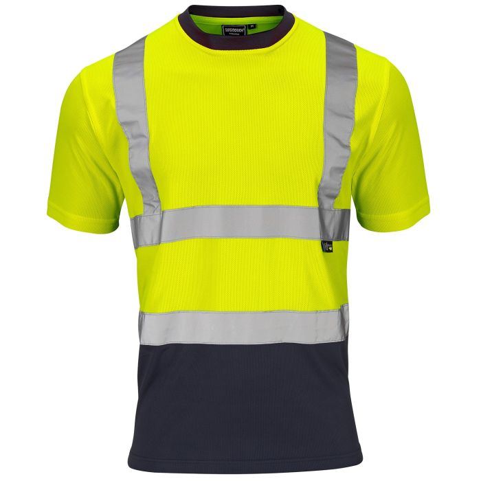 Hi-Vis Yellow/Navy 2 Tone Yellow T-Shirt main product photo