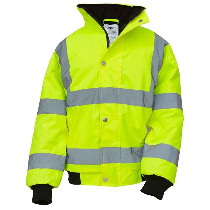Yoko Kids Hi-Vis Bomber Jacket main product photo