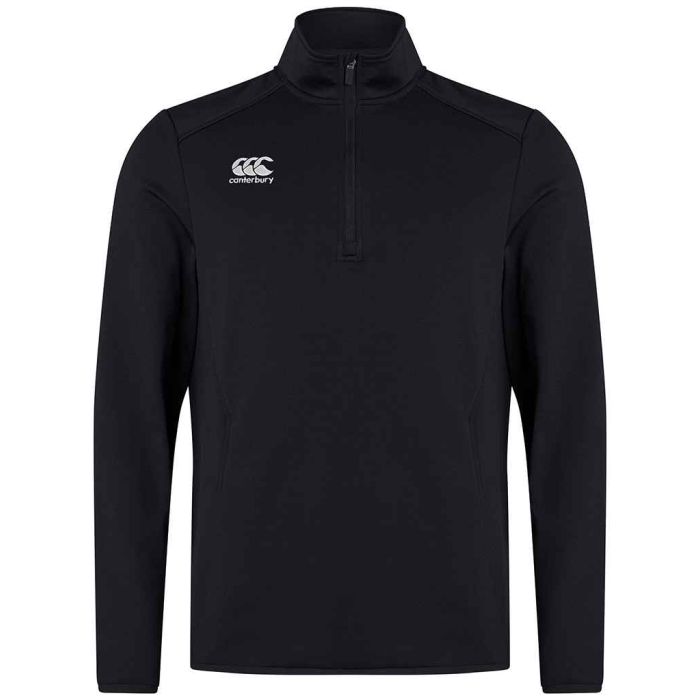 Canterbury Club Zip Neck Mid Layer Training Top - Black - S