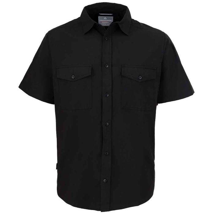 Craghoppers Expert Kiwi Short Sleeve Shirt - Black - S