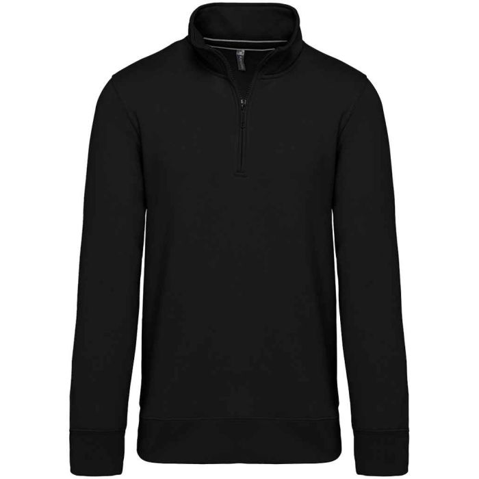 Kariban Zip Neck Sweatshirt main product photo