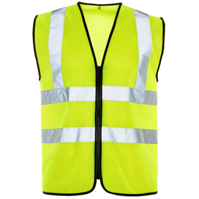 Hi Vis Yellow Vest - Zip main product photo