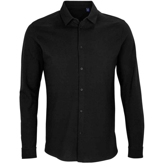 NEOBLU Basile Organic Cotton Long Sleeve Piqu? Shirt main product photo