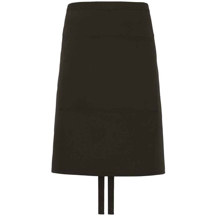 Dennys Polyester Waist Apron with Pocket - Black - ONE