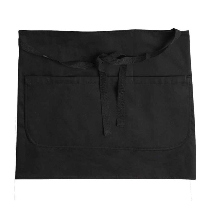 Dennys Bar Apron with Pocket - Black - ONE