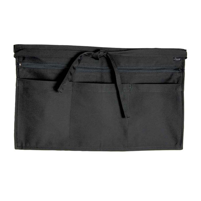 Dennys Zip Pocket Apron - Black - ONE