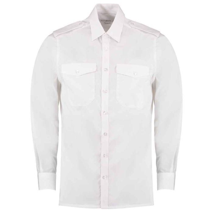 Kustom Kit Long Sleeve Tailored Pilot Shirt main product photo