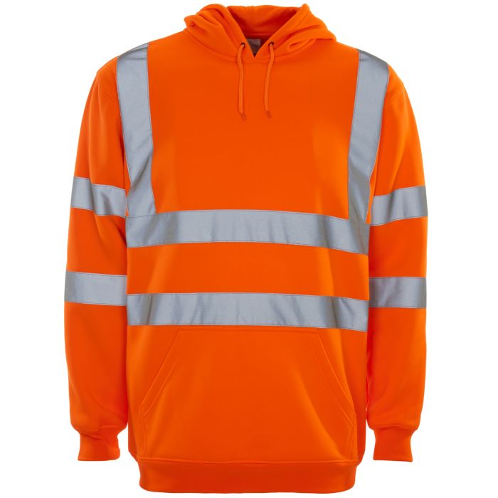 Hi Vis Orange Hooded Sweatshirt main product photo