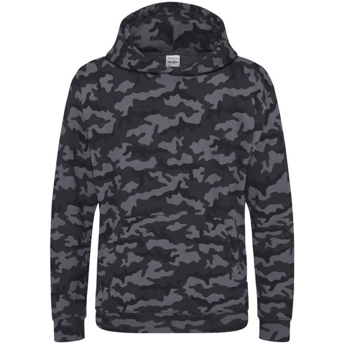 AWDis Kids Camo Hoodie main product photo