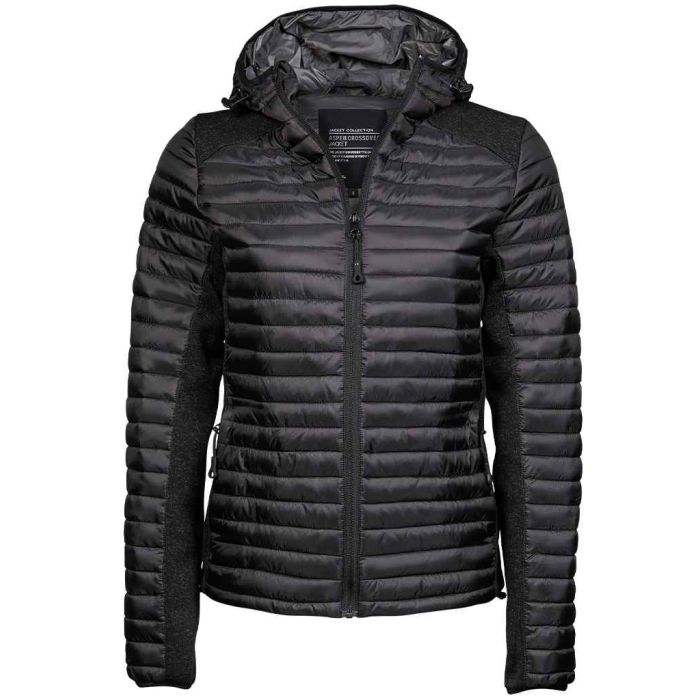 Tee Jays Ladies Crossover Hooded Padded Outdoor Jacket main product photo