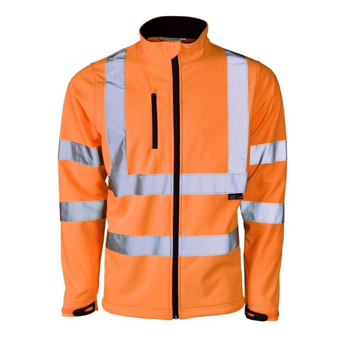 Hi Vis Orange Softshell Jacket main product photo