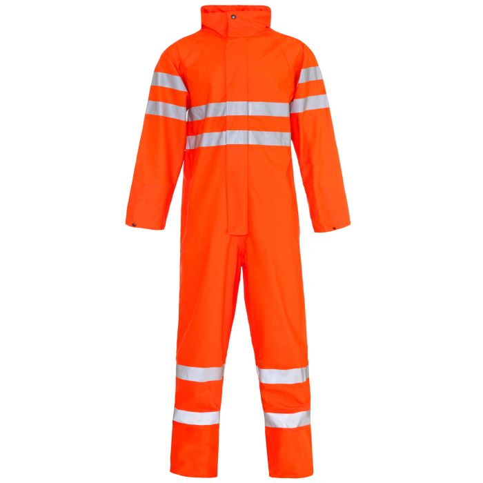 Hi Vis Orange Storm-Flex PU Coverall main product photo
