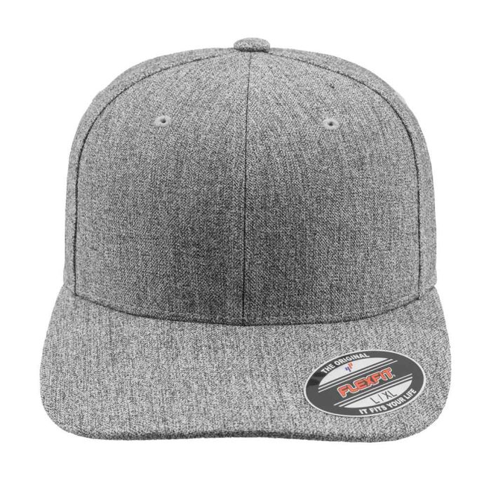 Flexfit Plain Span Cap - Heather Grey - S/M