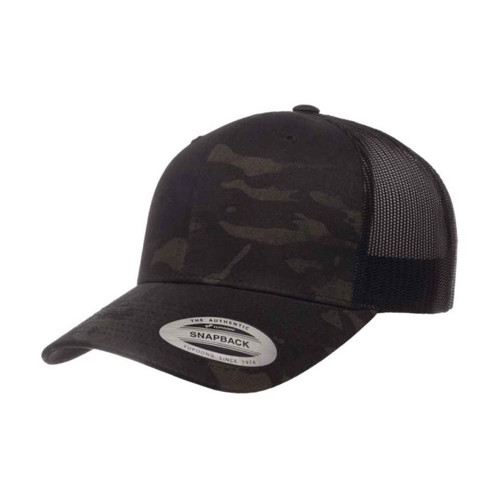 Flexfit Multicam® Retro Trucker Cap - Black Multicam - ONE