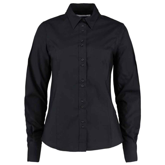 Kustom Kit Ladies Long Sleeve Tailored City Business Shirt main product photo