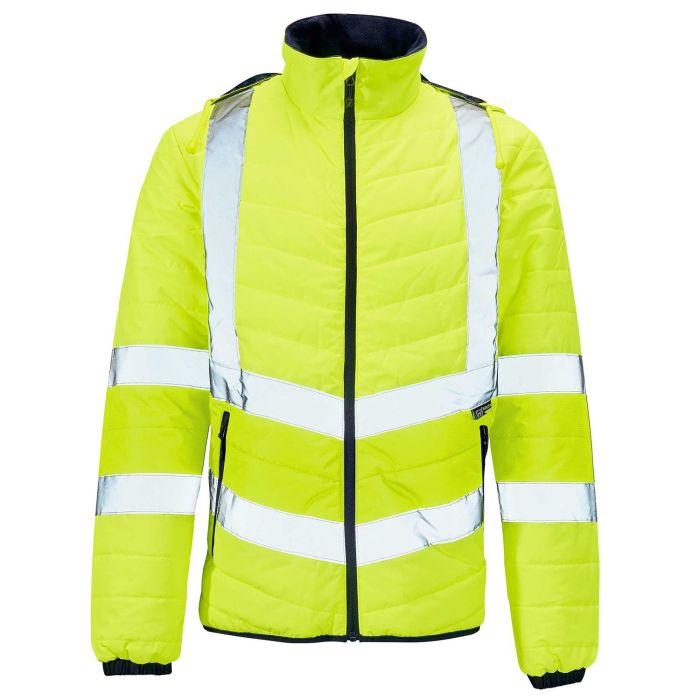 Hi Vis Yellow Puffer Jacket main product photo