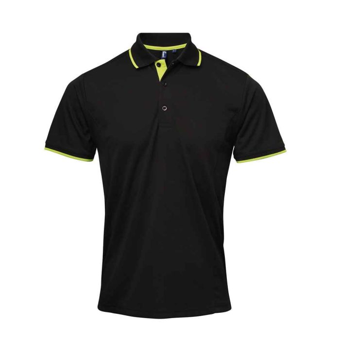Premier Contrast Coolchecker? Piqu? Polo Shirt main product photo