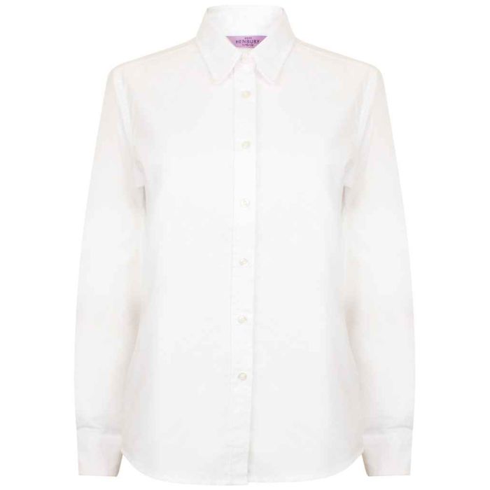 Henbury Ladies Long Sleeve Classic Oxford Shirt