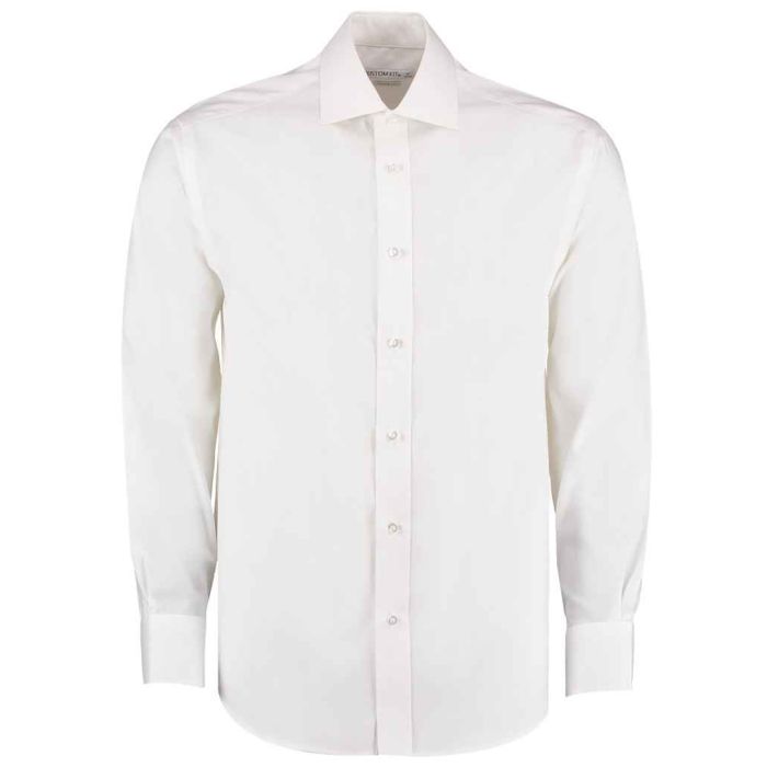 Kustom Kit Premium Long Sleeve Classic Fit Oxford Shirt