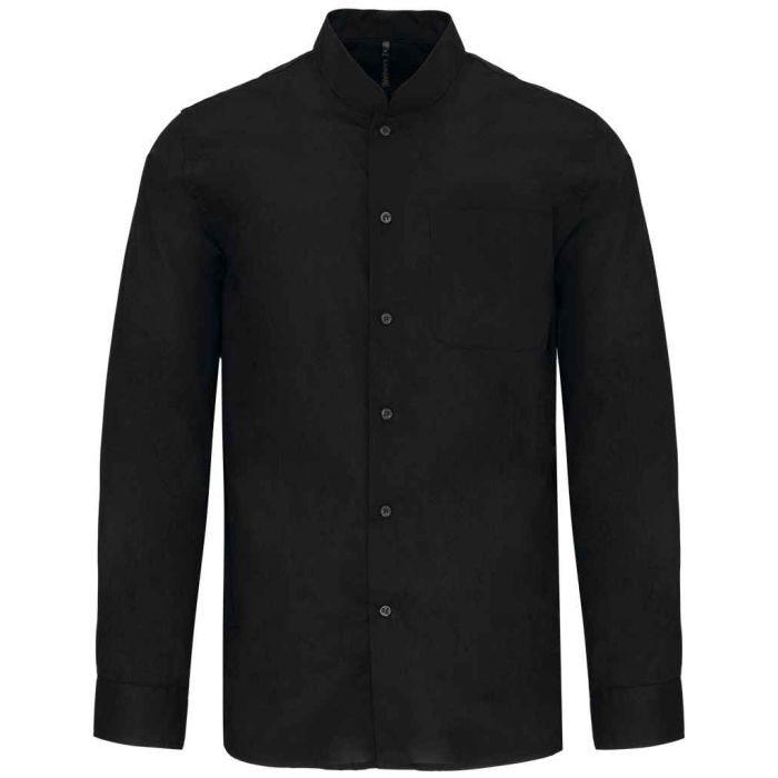 Kariban Long Sleeve Mandarin Collar Shirt