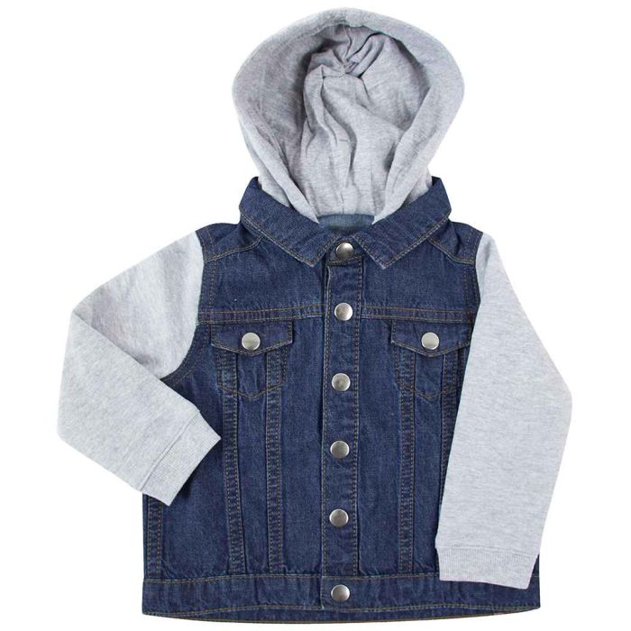 Larkwood Kids Denim Jacket - Blue Denim - 6-12