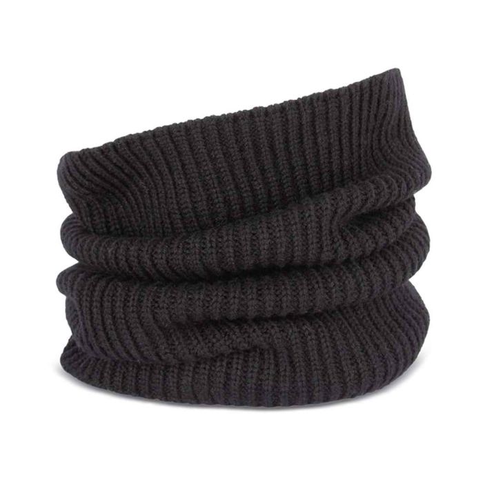 Native Spirit Merino Wool Neck Warmer - Black - ONE