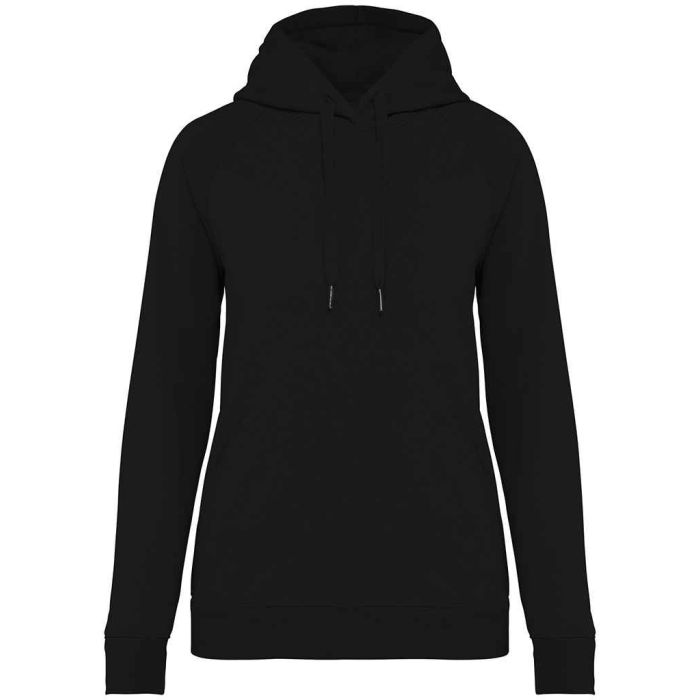 Native Spirit Ladies Raglan Sleeve Hoodie - Black - XS