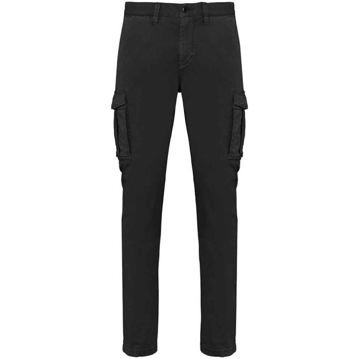 Native Spirit Washed Cargo Trousers - Washed Black - 36