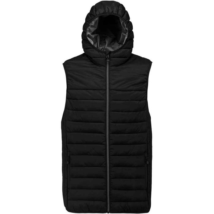 Proact Hooded Padded Bodywarmer - Black - M