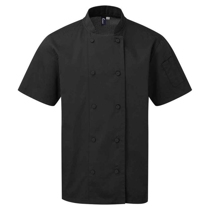 Premier Coolchecker® Short Sleeve Chef's Jacket