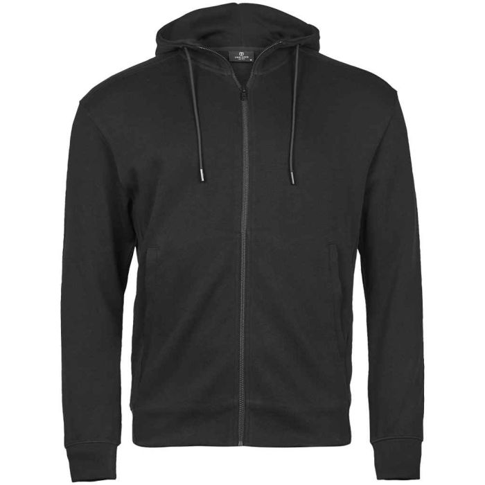 Tee Jays Ribbed Interlock Full Zip Hooded Sweatshirt