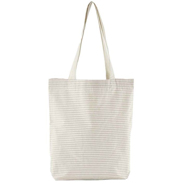 Westford Mill Striped Organic Cotton Tote Bag