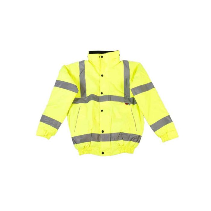 Warrior Hi-Vis Fleece Lined Bomber Jacket