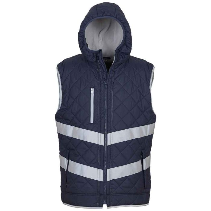 Yoko Hi-Vis Kensington Hooded Gilet